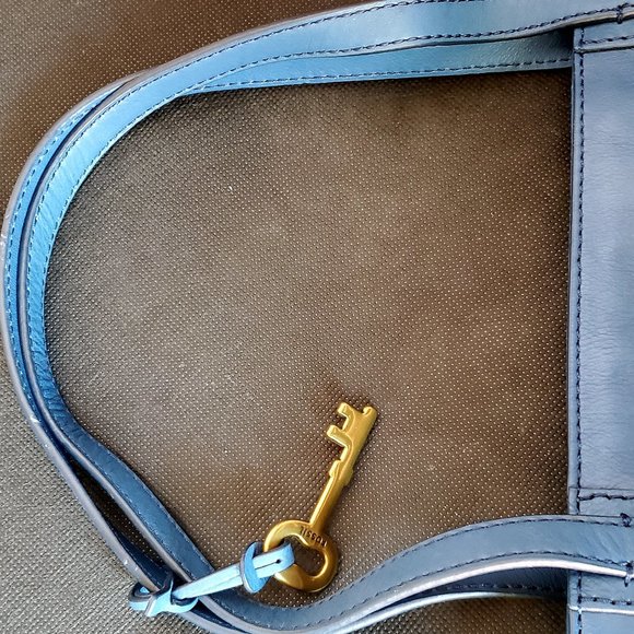 Fossil Blue Emma Shopper Tote - Picture 7 of 9